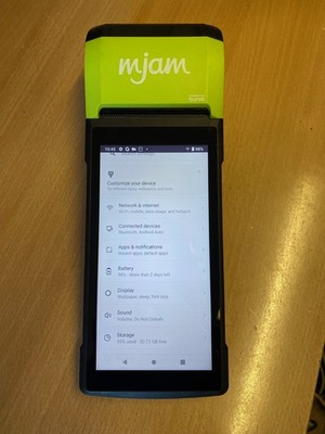 Sunmi V2s Wireless Handgerät - printer - USB-C, BT, WLAN, 4G, GPS, - 3G / 32G