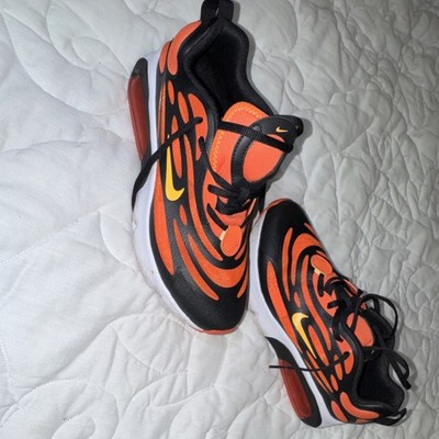 Nike Air Max 200 Orange Black Men's Sneaker Low Top Lace Up Athletic