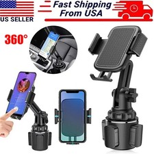 Universal 360  Adjustable Phone Mount Car Cup Holder Stand Cradle For Cell Phone