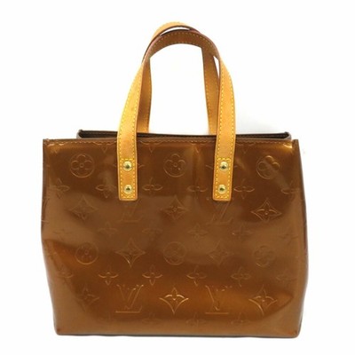 Louis Vuitton Monogram Vernis Reed PM Handbag Brown M91146