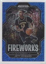 2023 Panini Prizm Draft Picks Fireworks FOTL Blue Shimmer 5/19 Jett Howard 5y7