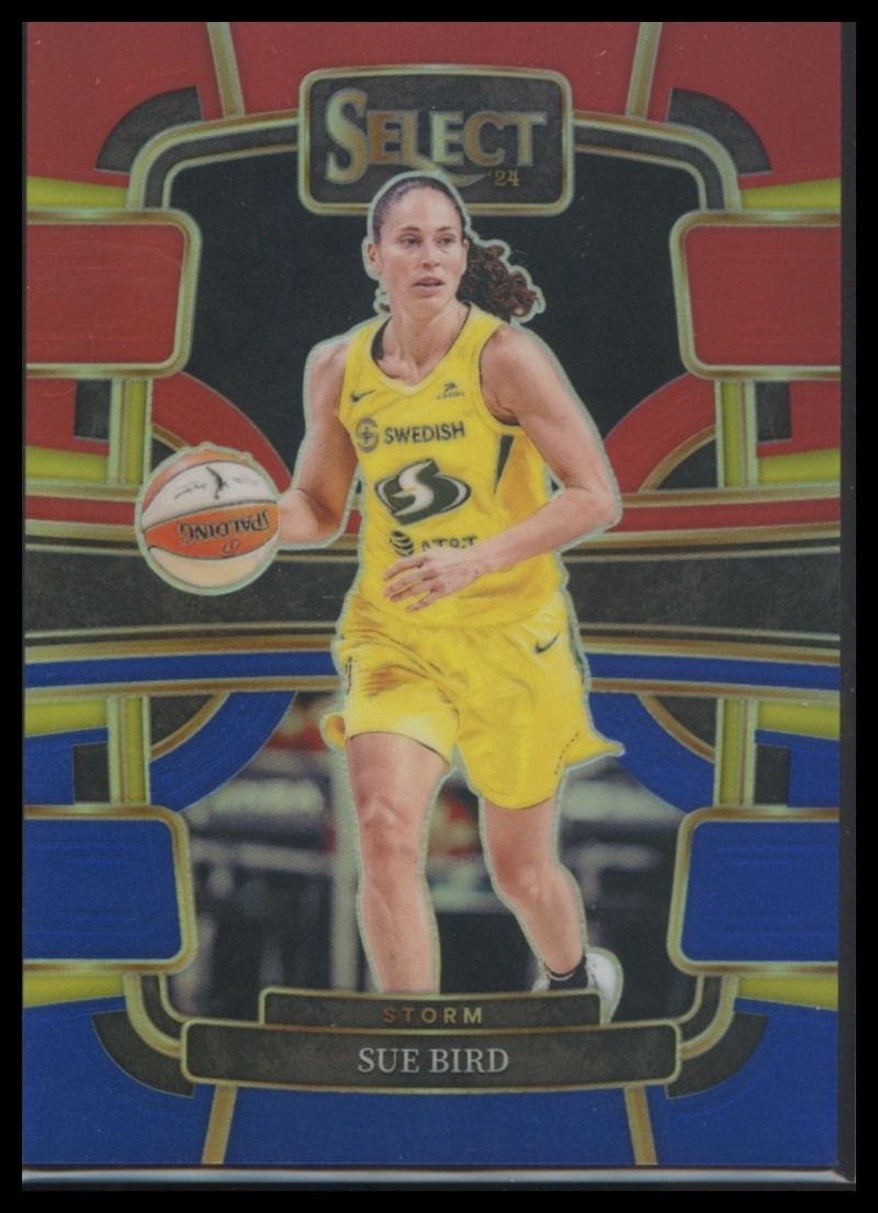 2024 Panini Select WNBA Sue Bird #30 Prizms Red and Blue SN #/399