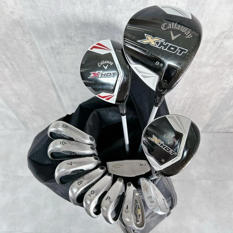 Callaway Club Set 1W 3W 5W 5-9i Pw Aw 56 PT 12pc RH Graphite & Steel Stiff & SR - Image 2 of 4