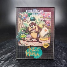 Taz-Mania Sega Genesis Game CIB Complete In Box w/Manual Authentic Tested ✅