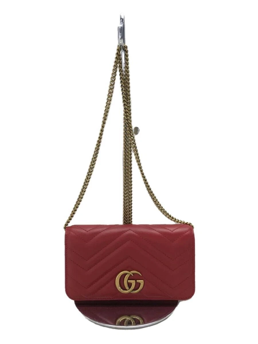 Sac bandoulière chaîne GUCCI GG Marmont velours