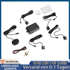 Einparkhilfe 4 x Sensor Universal Schwarz Nachrüsten Rückfahrwarner PDC Auto