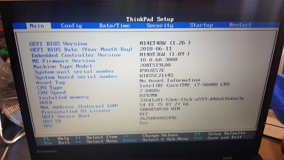 Lenovo ThinkPad X1 Carbon · i7-5600U · 8GB · 256GB, photo 2 of 5