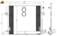 Kondensator, Klimaanlage Nrf 35927 FüR Oe 1645000054 - A1645000054