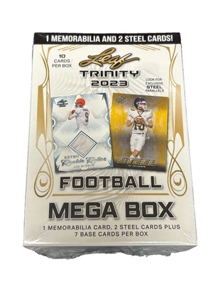 2023 Leaf Trinity Football Mega Box 1 Memorabilia Card FACTORY SEALED