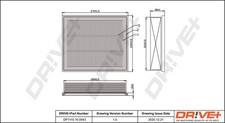 Luftfilter Dr!ve+ DP1110.10.0043 Filtereinsatz für VW GOLF 3 1H1 Variant 1H5 1H2