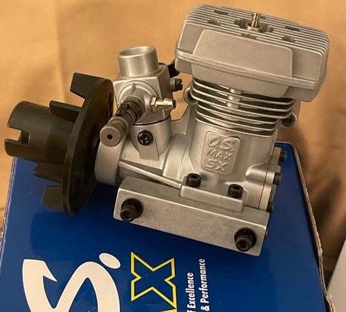 NEW! O.S. MAX 32 SX-H Model Airplane Engine 12955 W/Drive Washer/Muffler E-3030 - Picture 2 of 12