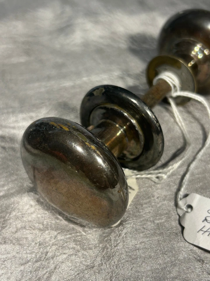 POMO DE PUERTA DE PLATA VINTAGE DE NAPOLEÓN'S BROTHERS ESTATE N.J.- 1800 Foto 2 de 4