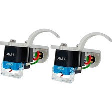 JICO OMNIA J44A-7 DJ Improved SD Mounted on Silver JICO Headshell 2-Pack 