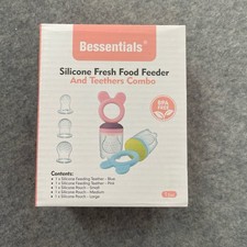 Bessentials Baby Fresh Fruit Food Feeder - 2 Pack Silicone Baby Mesh Feeders