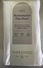 Threshold Queen Performance Flat Sheet, New