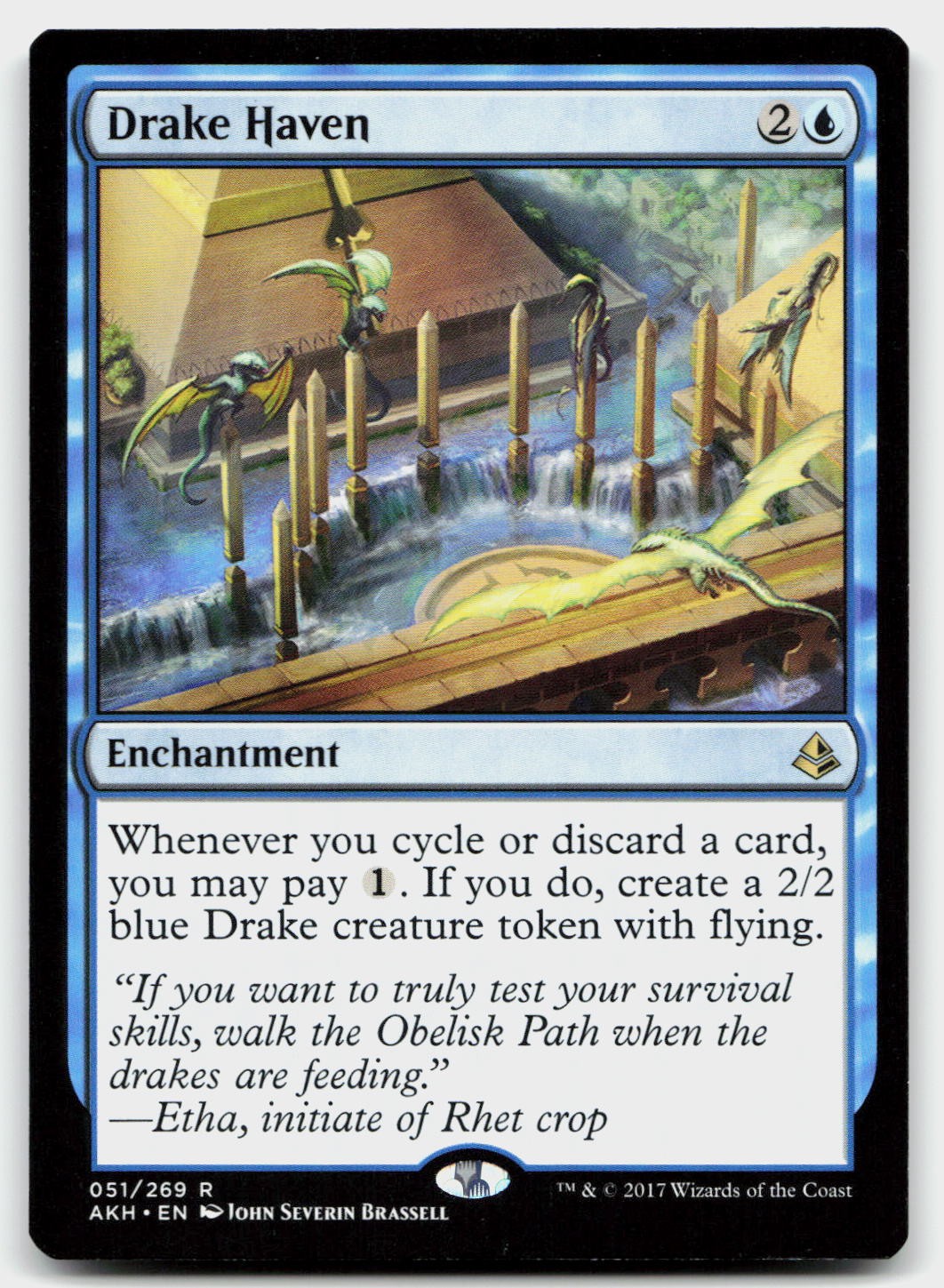Drake Haven 51 Rare Amonkhet Magic: The Gathering Near Mint