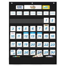 Calendar Pocket Chart Kids Calendar Learning for Preschool Classroom,119 Mult...