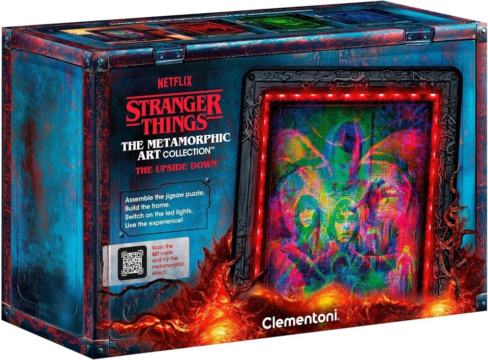 Clementoni Stranger Things Puzzle 520pz Metamorphic Art Collection con Cornice - Immagine 2 di 4