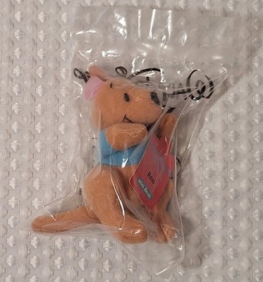 Vintage 2001 Walt Disney World Kelloggs Mini Bean Winnie the Pooh Roo Plush New