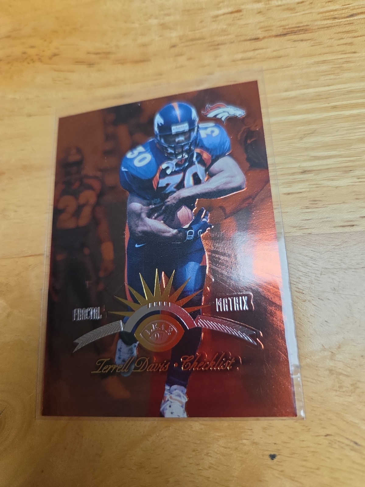 1997 Leaf Fractal Matrix Terrell Davis Card #200