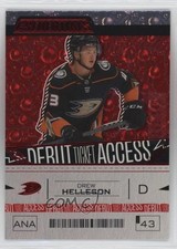 2023 Upper Deck Credentials Debut Ticket Access Red /349 Drew Helleson #111 09zz