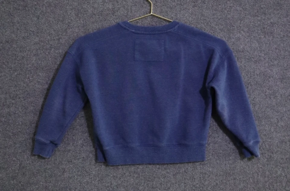 Suéter Mini Boden Niñas 6-7 años Azul Bordado LOVE PEACE Cuello Redondo Pullover Usado en Excelente Condición Foto 2 de 4