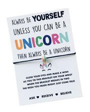 Unicorn bracelet  Unicorn gift  Rainbow bracelet  Gift for a unicorn  Always