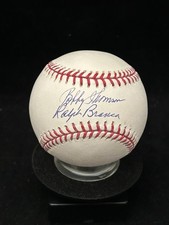 Bobby Thompson Ralph Branca Auto ROMLB Baseball Shot Heard Rnd the World Steiner