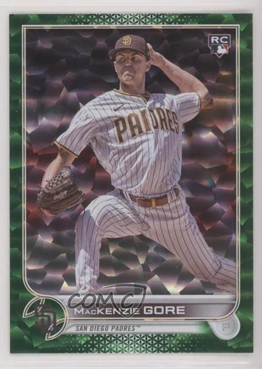 2022 Topps Update Green Foil 265/499 Mackenzie Gore #US81 Rookie RC h0s