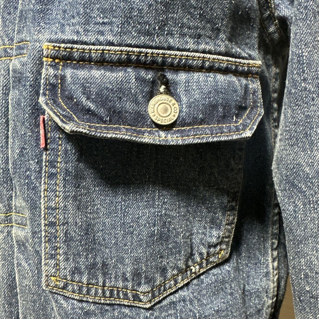 ジャケット・アウター WAREHOUSE 2ND-HAND DENIM JACKET Lot2002 Warehouse Lot.2002 Denim Jacket 2nd Hand 38 Used Wash Unisex