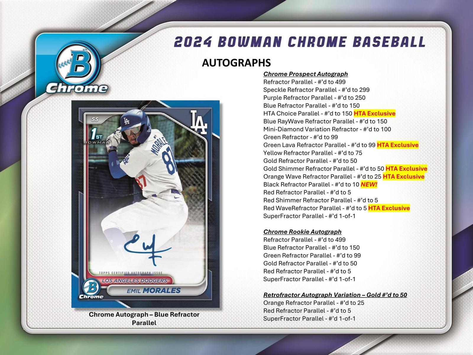 2024 BOWMAN CHROME BASEBALL HTA CHOICE BOX view 4