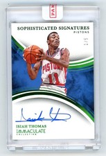 2024-25 IMMACULATE BSKETBALL Sophisticated Signatures Green #1/5 Isiah Thomas