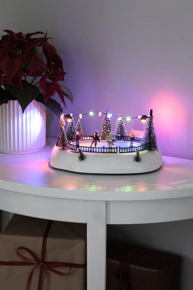 Konstsmide 4254-000 Fibra Óptica Escenario Navidad Pistas de Hielo Música12 LEDs de Colores - Imagen 2 de 4