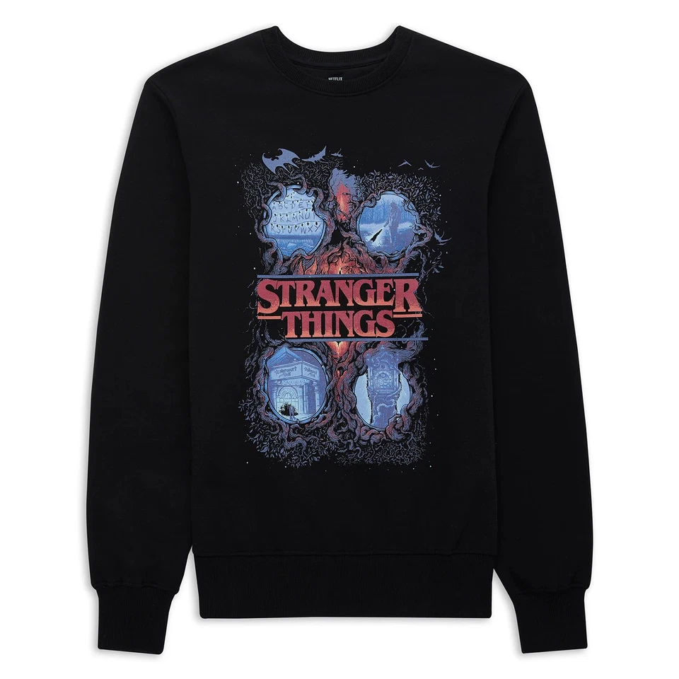 Stranger Things x Alex Hovey Four Seasons Sweatshirt - Black