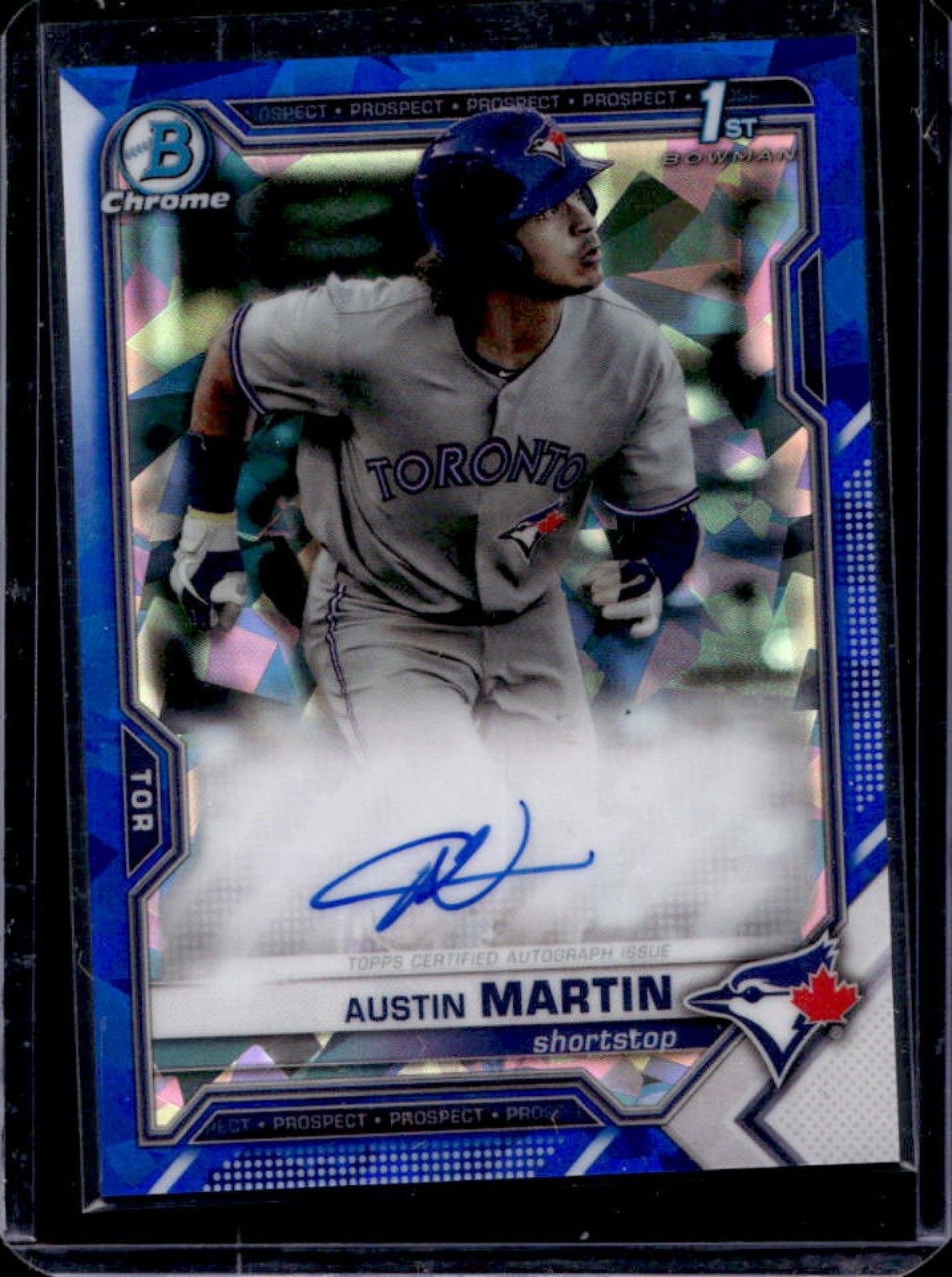 2021 Bowman Sapphire Austin Martin Chrome Auto 1st #BSPA-AM