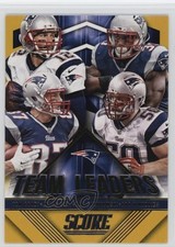 2015 Score Team Leaders Gold Jonas Gray Tom Brady Rob Gronkowski Ninkovich go9