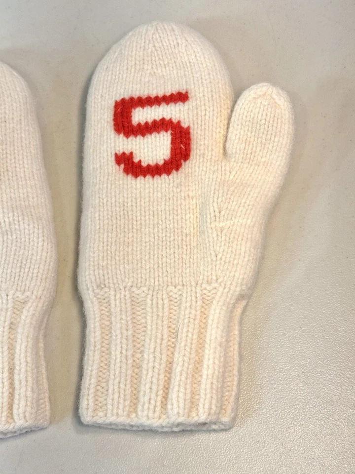 Mitones Kate Spade New York Hi 5 crema 100 % lana talla única M/L Foto 4 de 4