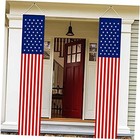 New Listing4 th of July Decorations Outdoor American Flag Wall Hanging Banners(2 Pcs)