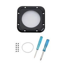 Aluminum Frame Glass Lens Ring Cover Replacement Kit for GoPro HERO 5/4 Session