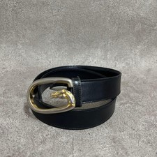 GUCCI Vintage Leather Belt with Horse Buckle