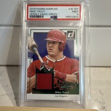  Mike Trout-2016 Donruss -Jersey Kings #09/10 PSA9 🔥Only One Graded! GW/green