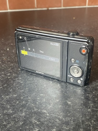 Olympus Digital Camera VR-350 16.0MP Black Tested - READ FULLY 2 new batteries - Picture 3 of 15