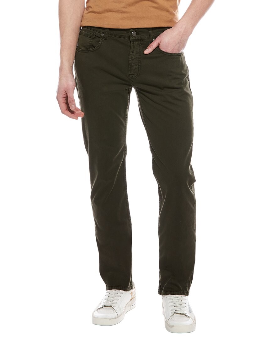7 For All Mankind Luxe Performance Dark Olive The Straight Jean Mens Green 31 15490₽