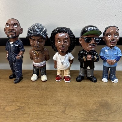 Ice Cube Tupac Ludacris Eazy-E Snoop Dog Resin Hip Hop Rapper  4   figurines