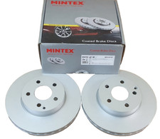 Image of BRAKE DISCS PAIR (X2) FRONT FITS MERCEDES T MODEL  S204 295mm MINTEX MDC2014C