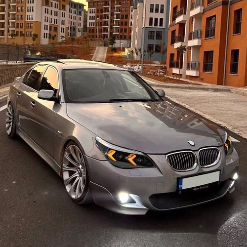 RGB LED Headlight For BMW 5 Series E60 2005-2010 535i 545i 550i Head Front Lamp - Picture 19 of 24