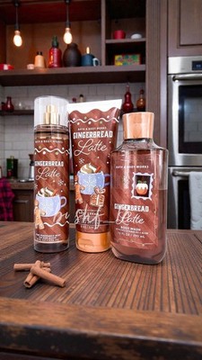 Bath & Body Works GINGERBREAD LATTE BODY WASH, CREAM, MIST 