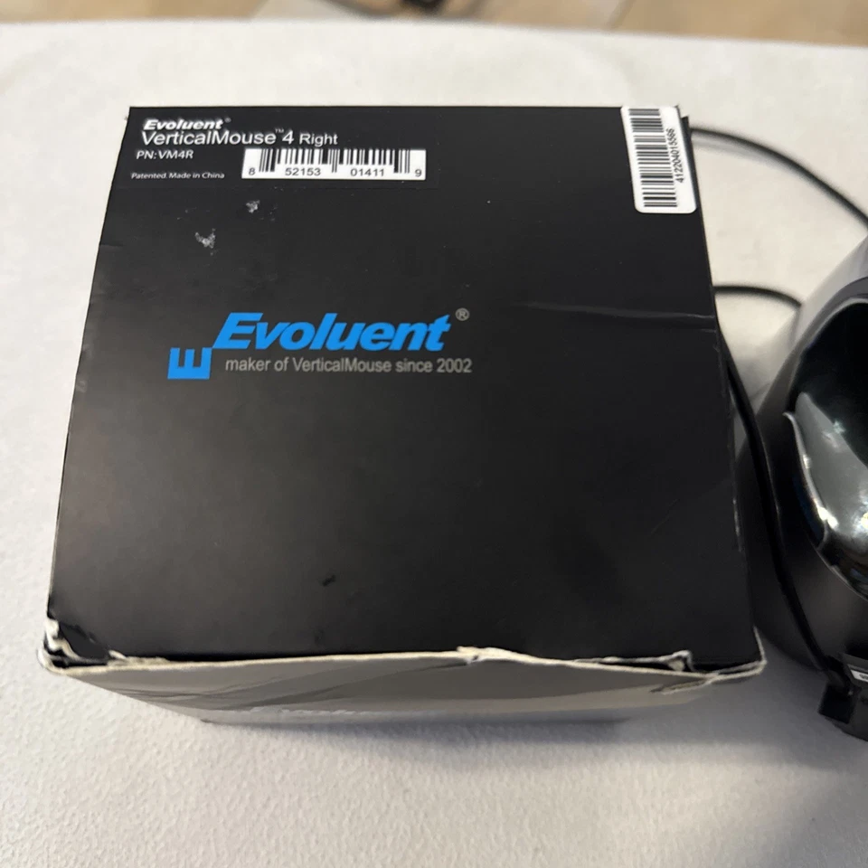 EVOLUENT Vertical Mouse 4 Right Handed Ergonomic Optical Mouse Wired VM4S Tested - Image 2 of 4
