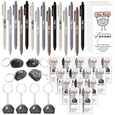 50 Set Inspirational Gifts Bulk You Rock Gifts Pens Sets Motivational You Roc...