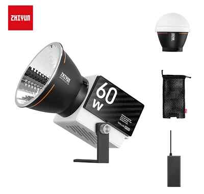 Zhiyun Molus G60 60W Led Video Photography Light Kit Bi-Color + Dome Diffusion